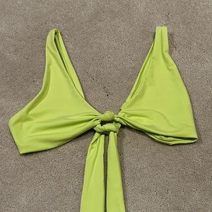 Frankie’s Bikinis Lime Green Bikini Top - Size L